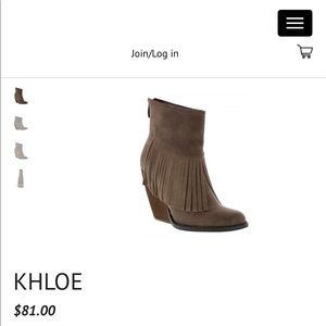 VERY VOLATILELE KHOLE FRINGE BOOTIE ON WEDGE